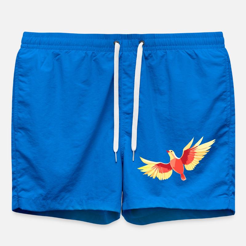 Bird hovering in the sky - Swim Trunks - cobalt blue
