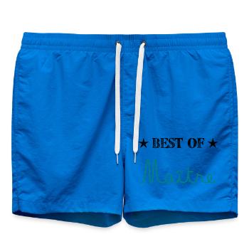 MAÎTRE. MERCI. MERCI MAÎTRE. CADEAU MAÎTRE. ECOLE - Short de bain - cobalt blue - Devant - AI Model Male 185 light (185cm)