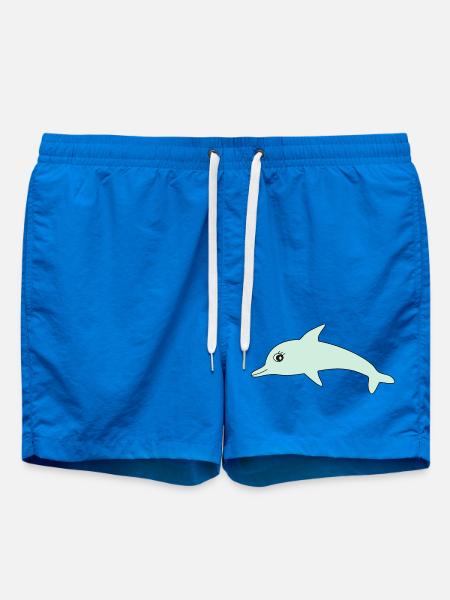 Dolphin Dolphins - Swim Trunks - cobalt blue