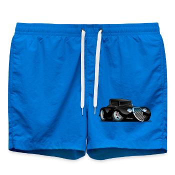 Midnight Muscle: Power in Black - Swim Trunks - cobalt blue - Front