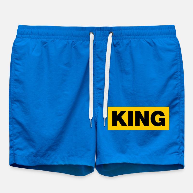 King / 2 Colours - Swim Trunks - cobalt blue