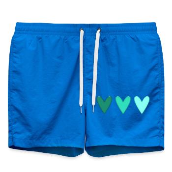 CŒUR. CŒURS. SAINT VALENTIN. LOVE. AMOUR. COUPLE. - Short de bain - cobalt blue - Devant