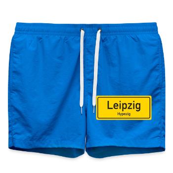 Leipzig place name germany - Swim Trunks - cobalt blue - Front