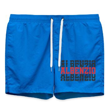 Albenzio t-shirt gift t-shirt stacked text - Swim Trunks - cobalt blue - Front
