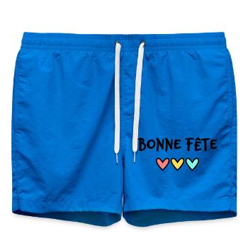 FÊTE DES PÈRES. BONNE FÊTE PAPA. PAPA. BONNE FÊTE. - Short de bain - cobalt blue - Devant