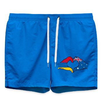 Armenien Australien Flagge Hände Herzform used - Badeshorts - Cobalt blue - Vorne