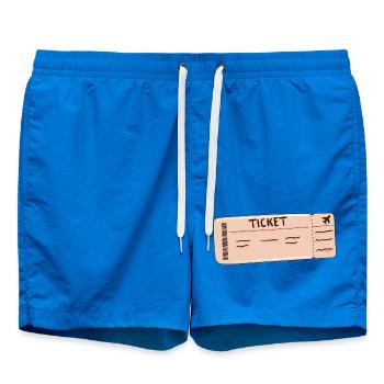 the ticket Clothing for the whole family - Swim Trunks - cobalt blue - Front