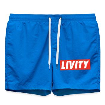 Livity Jah Rastafari Rasta One Love INI Roots - Short de bain - cobalt blue - Devant