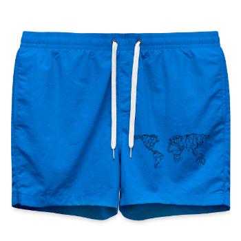 World map - Swim Trunks - cobalt blue - Front