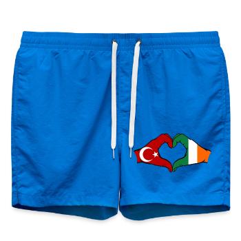 Turquie Irlande Mains Forme De Coeur - Short de bain - cobalt blue - Devant