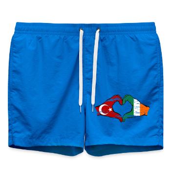 Turquie Irlande Mains Forme de Coeur Utilisé - Short de bain - cobalt blue - Devant