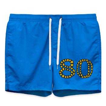 80. 80 YEARS. 80th ANNIVERSARY. 80 YEARS ANNIVERSARY. - Swim Trunks - cobalt blue - Front