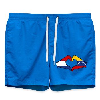 Holland Venezuela Flagge Hände Herzform - Badeshorts - Cobalt blue - Vorne