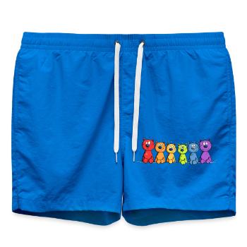 Cats, Family, Cat Lover, Cat, Rainbow - Swim Trunks - cobalt blue - Front