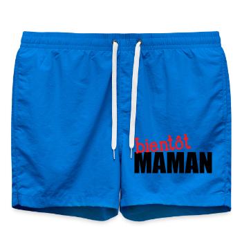 bientôt Maman ! Cadeau de grossesse - Short de bain - cobalt blue - Devant