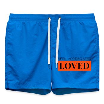 Seen Appreciated Loved zweifarbig - Badeshorts - Cobalt blue - Vorne