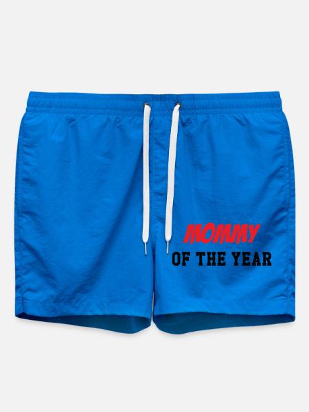 Mom of the Year - Mother's Day - Swim Trunks - cobalt blue