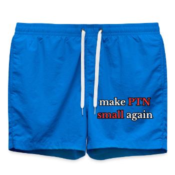 Make PTN small again - Badeshorts - Cobalt blue - Vorne
