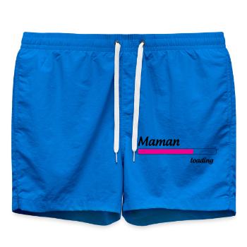 Maman loading... Please Wait - Future Mère - Short de bain - cobalt blue - Devant