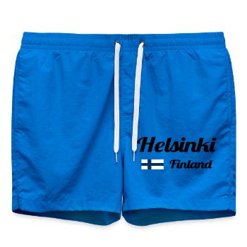Helsinki Finnland - Stylische Drucke - Badeshorts - Cobalt blue - Vorne
