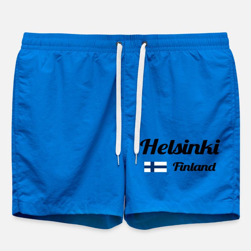 Helsinki, Finlande - Imprimés élégants - Short de bain - cobalt blue