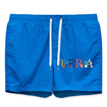 Le nom VERA est décoré de fleurs - Short de bain - cobalt blue - Devant