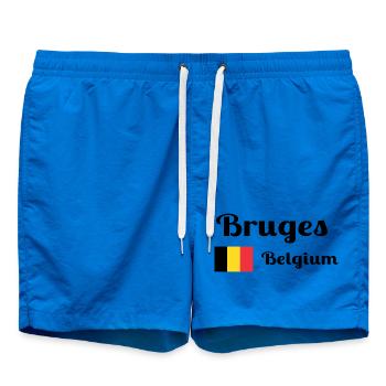 Bruges Belgique - Imprimés élégants - Short de bain - cobalt blue - Devant
