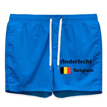 Anderlecht Belgium- Stylish prints - Swim Trunks - cobalt blue - Front