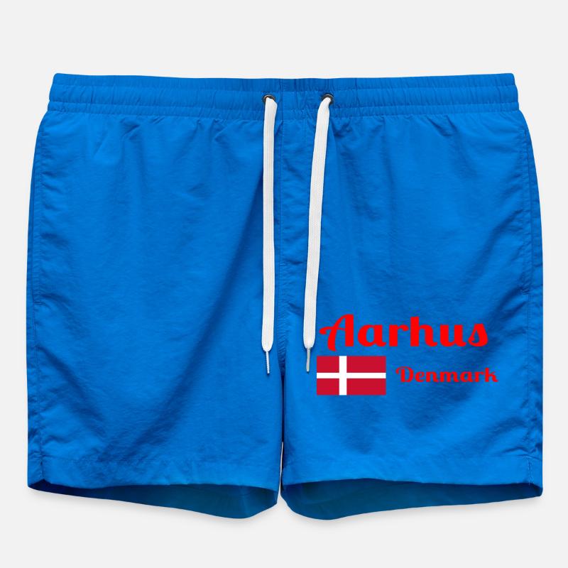 Aarhus, Danemark - Imprimés élégants - Short de bain - cobalt blue