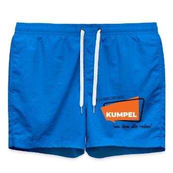 Ich bin dieser Kumpel von dem alle reden - Badeshorts - Cobalt blue - Vorne