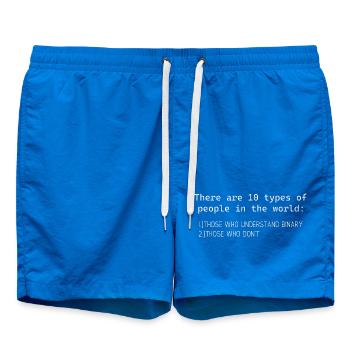 there are 10 types of people who understand binary - Badeshorts - Cobalt blue - Vorne