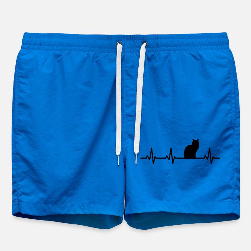 Cat pulse rate - Swim Trunks - cobalt blue