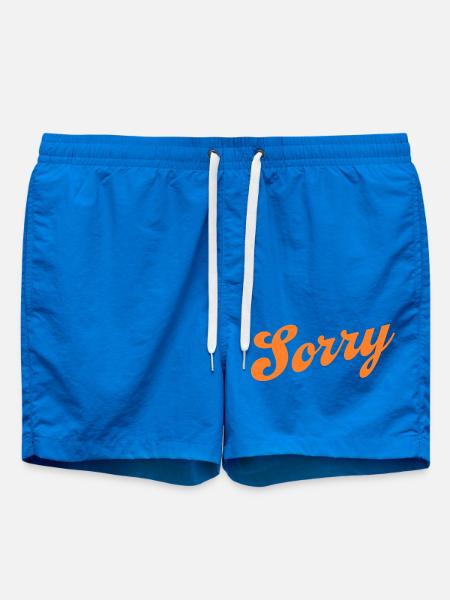 Sorry – Minimalistisches Statement - Badeshorts - Cobalt blue