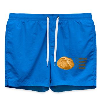Petit pain ou petit pain ? – Conception amusante en dialecte - Short de bain - cobalt blue - Devant