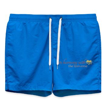 in harmony with the universe - Swim Trunks - cobalt blue - Front