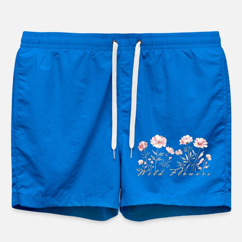 Wilde Blumen - Badeshorts - Cobalt blue