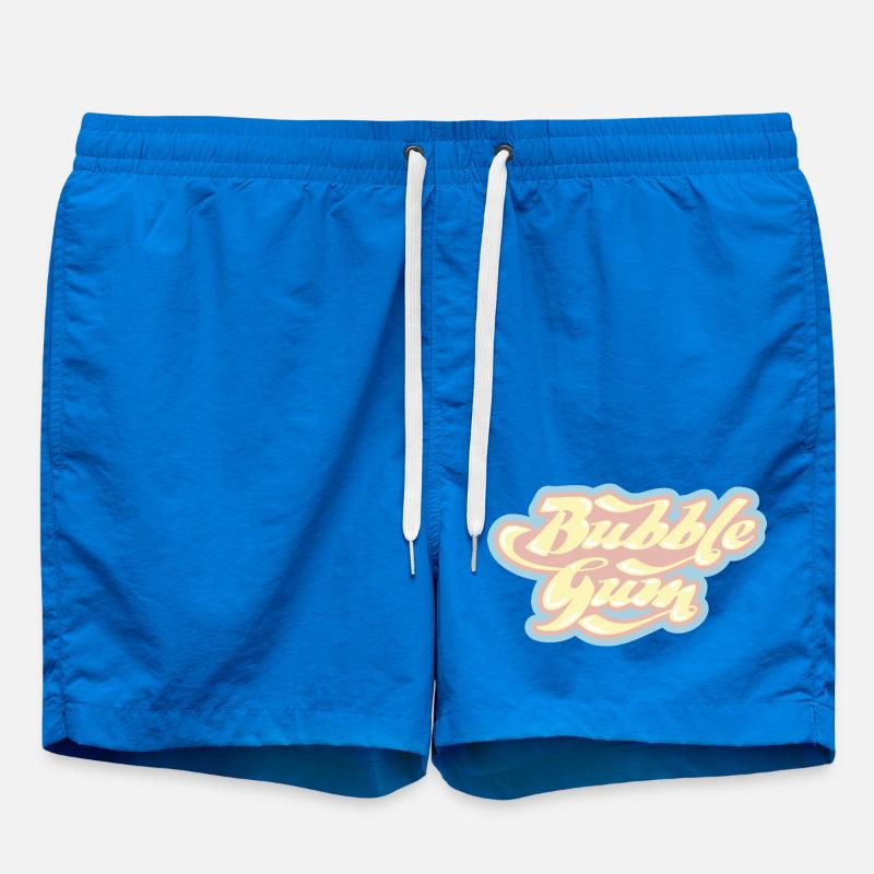 Lettrage rétro Bubblegum - Short de bain - cobalt blue