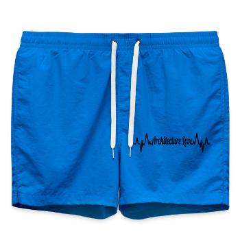 Architecture Love ECG Heart Line - Short de bain - cobalt blue - Devant