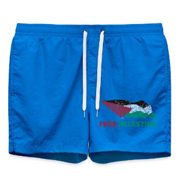 Palestine libre - Short de bain - cobalt blue - Devant