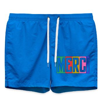 MISTRESS. MASTER. THANK YOU. THANK YOU MISTRESS. GIFT. - Swim Trunks - cobalt blue - Front