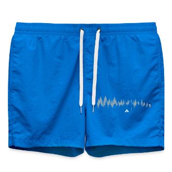 Serene Forest Silhouette Illustration - Swim Trunks - cobalt blue - Front