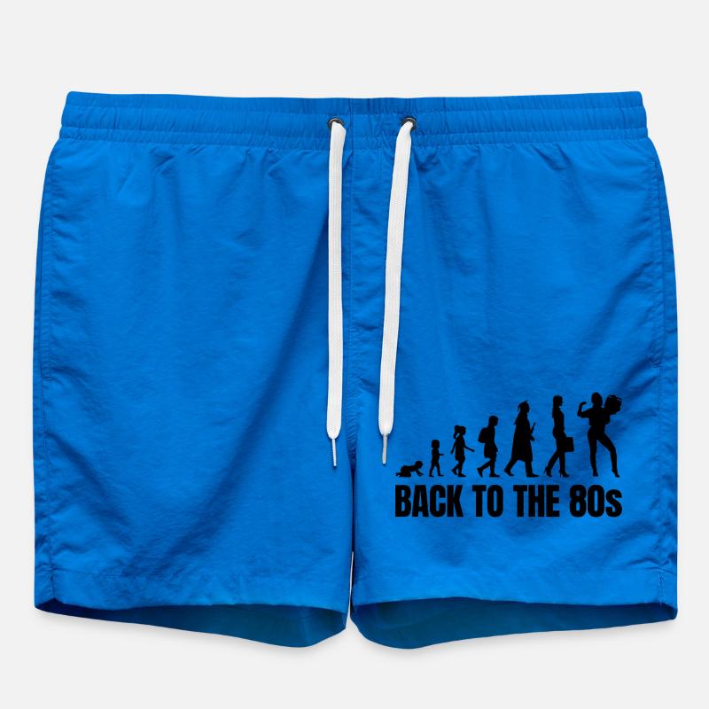 80er Jahre Evolution - Badeshorts - Cobalt blue
