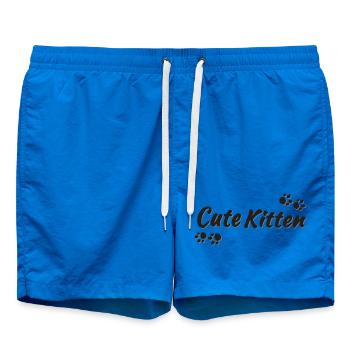 Cute Kitten dunkel, süße katzensprüche - Badeshorts - Cobalt blue - Vorne
