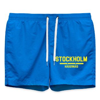 Stockholm Hägernäs City Skyline - Badeshorts - Cobalt blue - Vorne