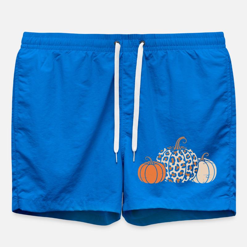 Pumpkins for Halloween - Swim Trunks - cobalt blue