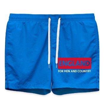 Conception du drapeau national coloré de l’Angleterre - Short de bain - cobalt blue - Devant