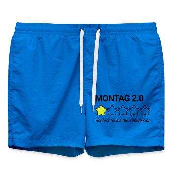 Montag Sternebewertung - Badeshorts - Cobalt blue - Vorne