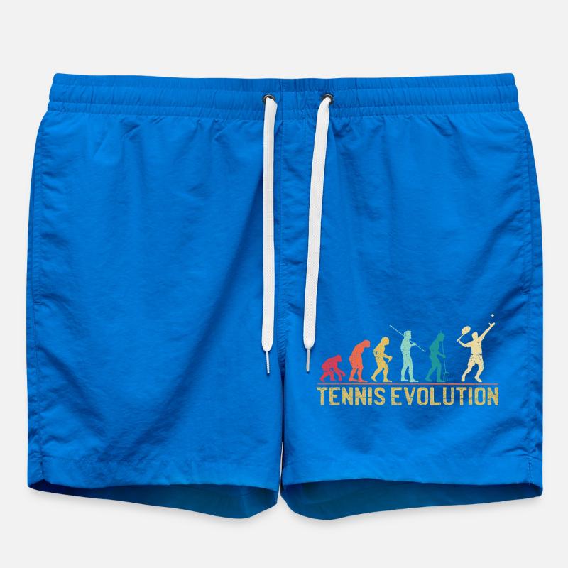 Tennis Evolution Evolution Grafikdesign - Badeshorts - Cobalt blue