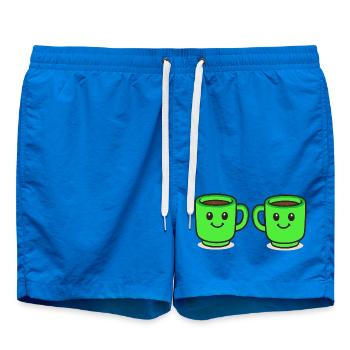 Coffee Cup-Coffee-2 - Swim Trunks - cobalt blue - Front