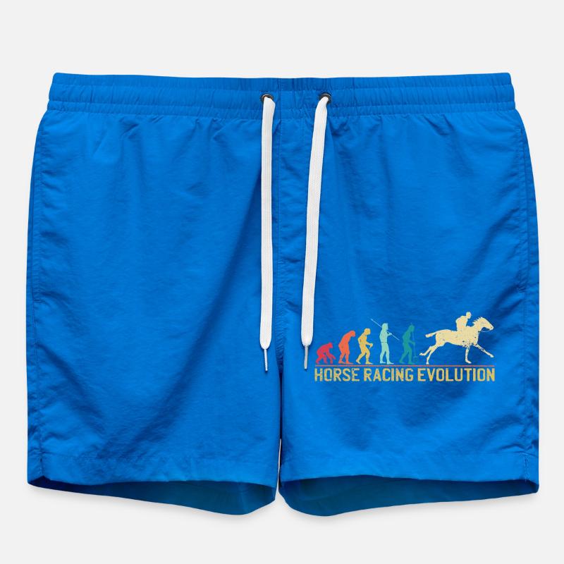 Horse Racing Evolution Design - Swim Trunks - cobalt blue